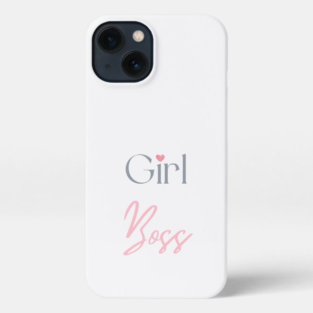 Girl Boss Stylish Empowerment for Women Who Lead iPhone Case (Back)