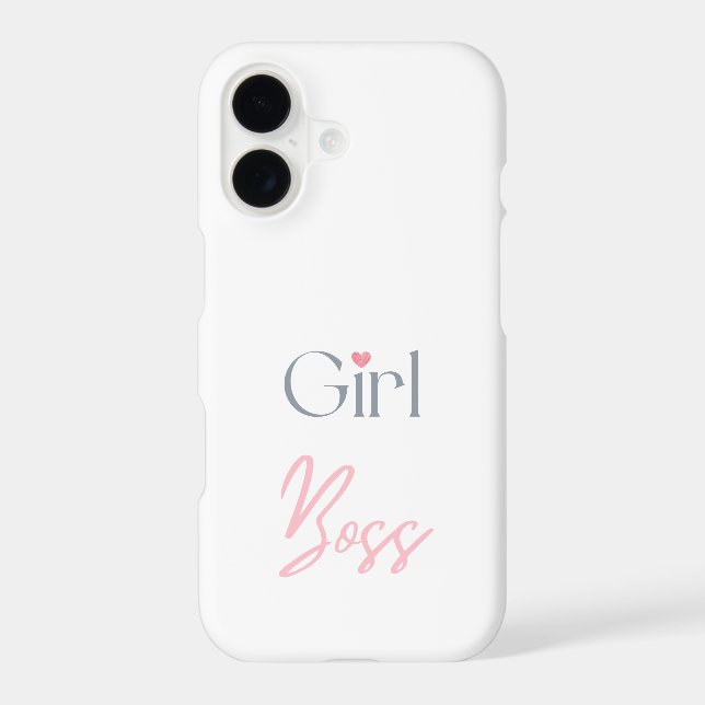 Girl Boss Stylish Empowerment for Women Who Lead iPhone Case (Back)