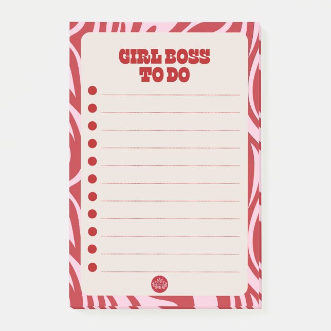 girl boss_To-do List Post-it Notes (Front)