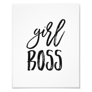 Girl Boss Watercolor Art Print