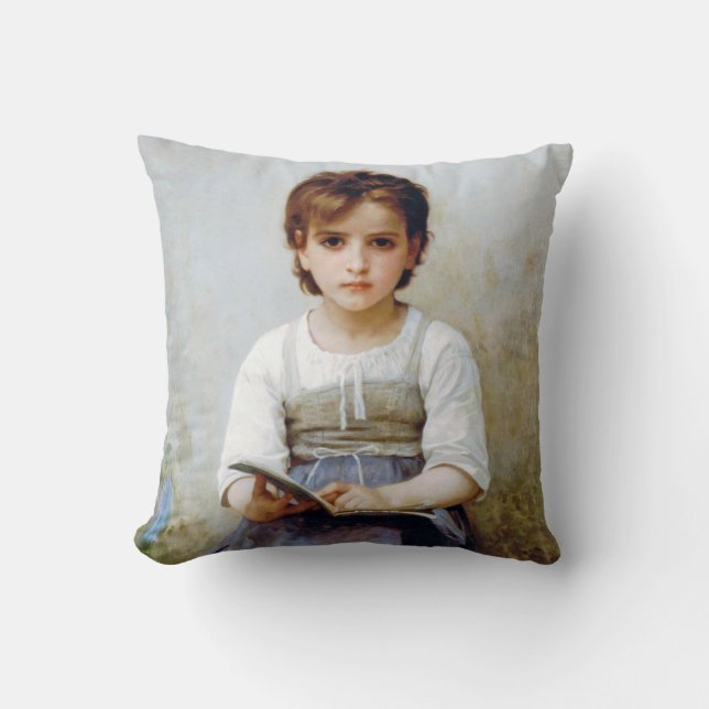 Girl, Bouguereau Cushion (Front)