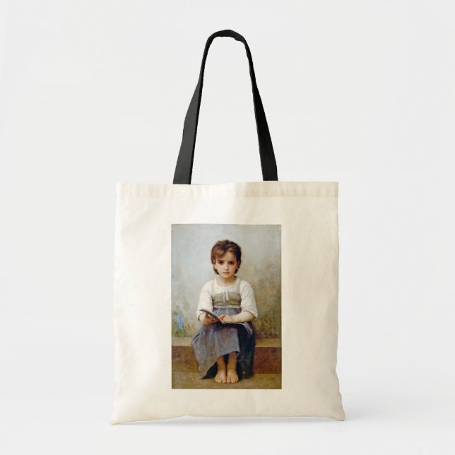 Girl, Bouguereau Tote Bag (Front)