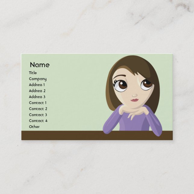 Girl - Business Card (Front)