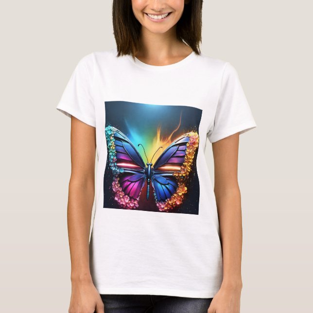 Girl-Butterfly-tshirt T-Shirt (Front)