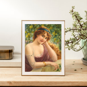 Girl by Lemon Tree by Emile Vernon Photo Print