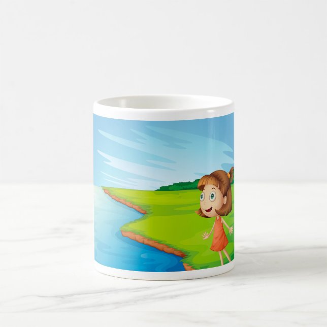 Girl By The River Coffee Mug (Creator Uploaded)