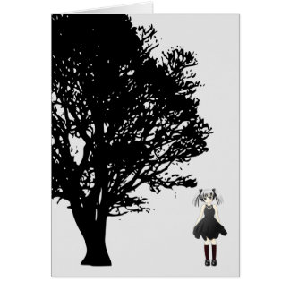 Girl by Tree
