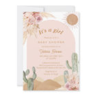 Girl Cactus Desert Baby Shower Southwestern