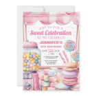 Girl Candy Land Retro Pink Sweets Birthday Party