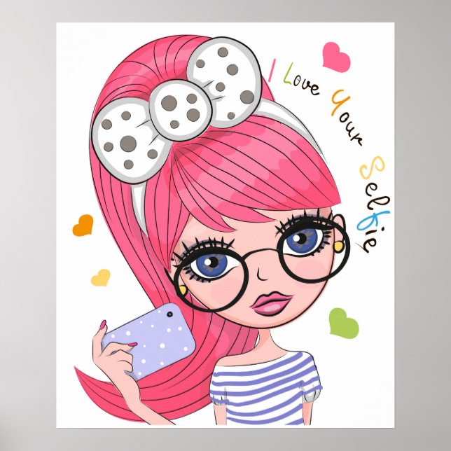 Girl Cartoon Poster (Front)