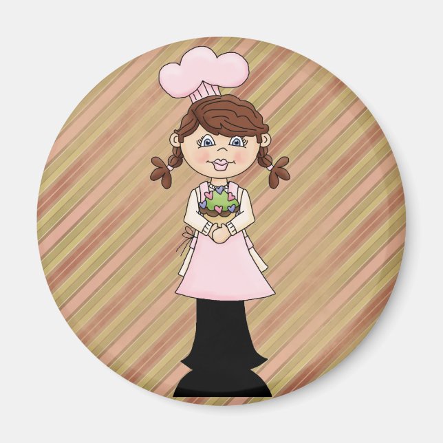 Girl Chef Magnet (Front)