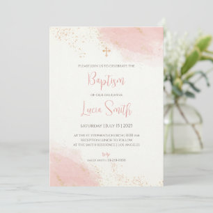 Girl Christening invites Girls Baptism invitations