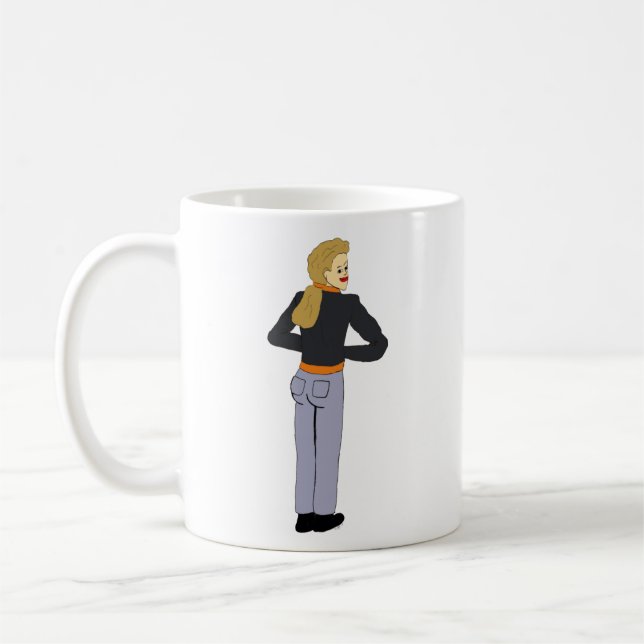girl  coffee mug (Left)