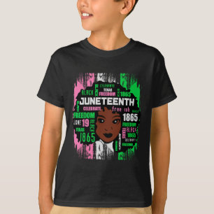 Girl Cute Aka Juneteenth Tee Black History America