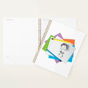 Girl Dancing Illustration Spiral Planner
