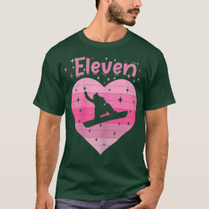 Girl daughter snowboarding ski vacation 11th birth T-Shirt