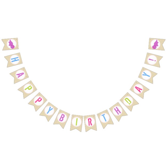 Girl Dinosaur Banner Pink Dinosaur Birthday Banner (All)