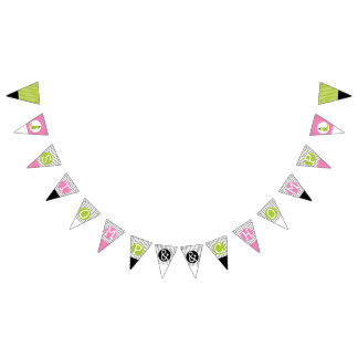 Girl Dinosaur Tutu Birthday Stomp and Chomp Pink Bunting