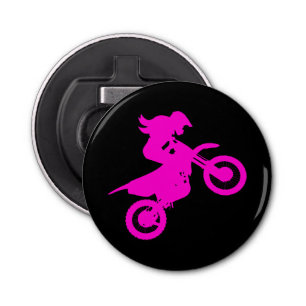 Girl Dirt Bike   Bottle Opener