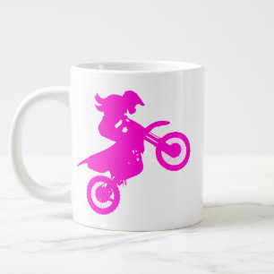 Girl Dirt Bike Large Coffee Mug