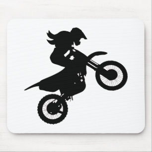 Girl Dirt Bike Mouse Pad