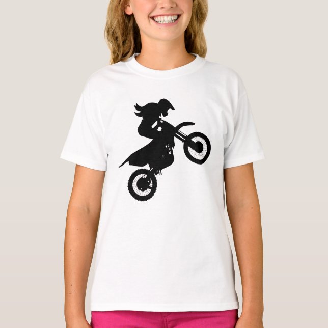 Girl Dirt Bike  T-Shirt (Front)