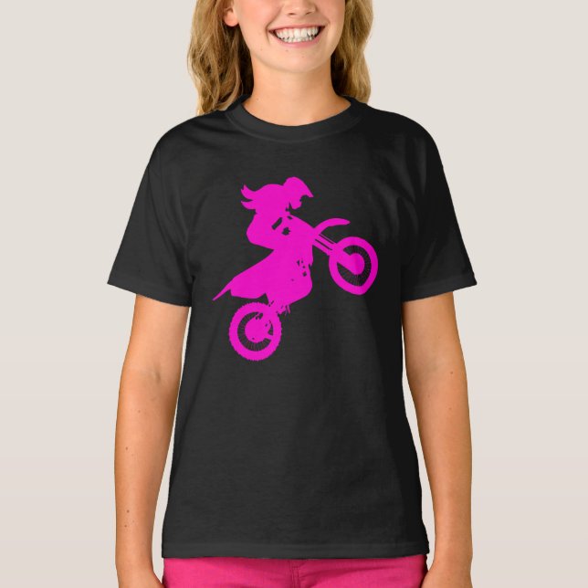 Girl Dirt Bike  T-Shirt (Front)