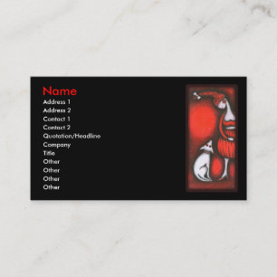 Girl & Dog Business Card