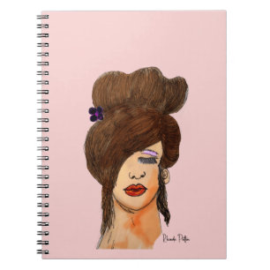 Girl drawing notebook