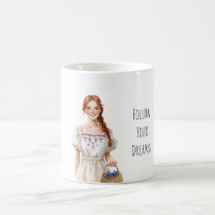 Girl Dress Redhead Coffee Mug