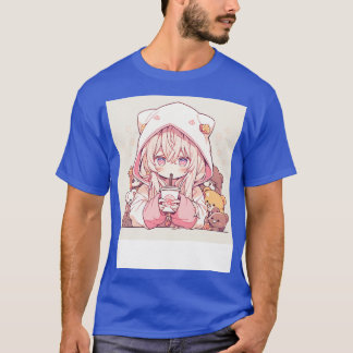 girl drink coffee 1 T-Shirt