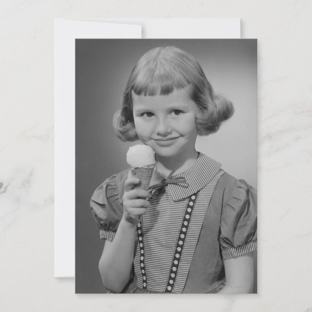 Girl Eating Ice Cream (Front)