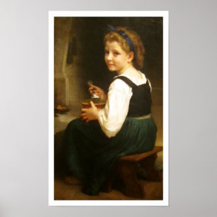 Girl Eating Porridge, William-Adolphe Bouguereau Poster