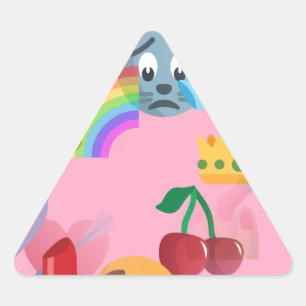girl emoji triangle sticker