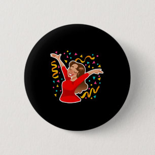 Girl Empowerment Sticker 6 Cm Round Badge