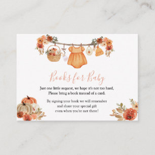 Girl Falling In Love Baby Shower Books For Baby Enclosure Card