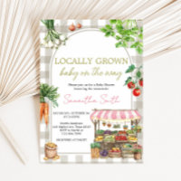 Girl Farmers Market Locally Grown Baby Shower