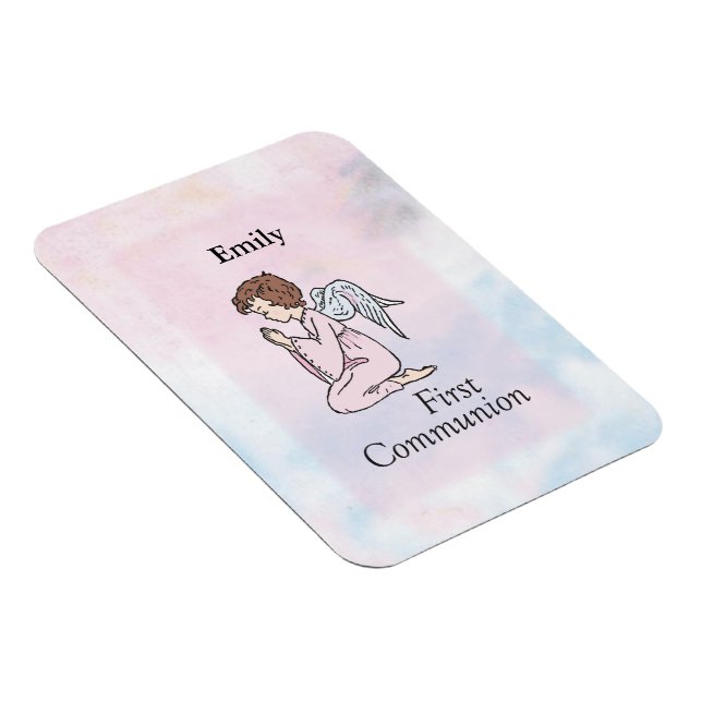 Girl, First Communion Angel Magnet (Right Side)