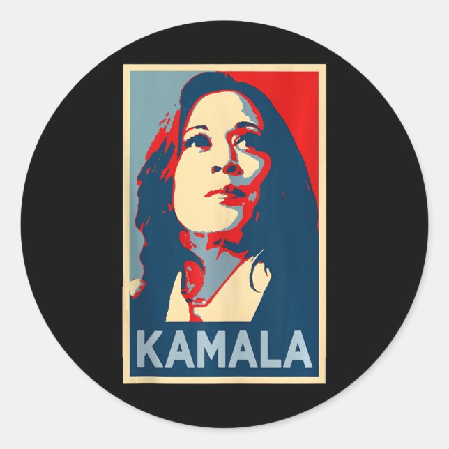 Girl First Name Kamala Harris Hope Poster 47 Suppo Classic Round Sticker (Front)