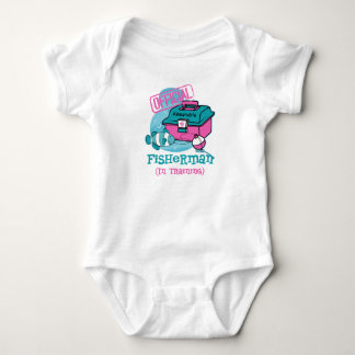 Girl Fisherman In Training Baby Bodysuit