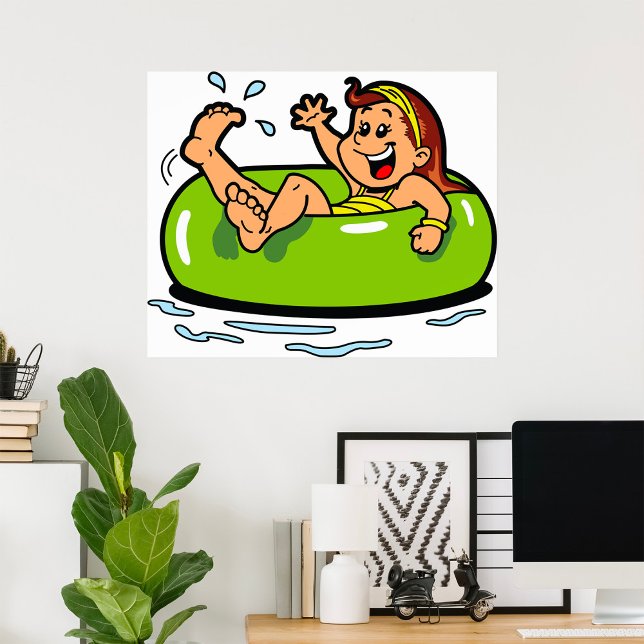 Girl Floating In An Inner Tube Poster (Creator Uploaded)