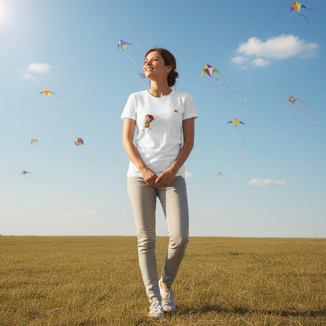 Girl Flying A Kite T-Shirt (Creator Uploaded)