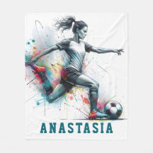 Girl Football Player action game colourful kick it