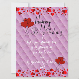 Girl friend's birthday card