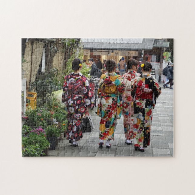 Girl Friends! on a Jigsaw Puzzle (Horizontal)