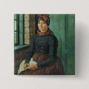 Girl from Fano, 1834 15 Cm Square Badge