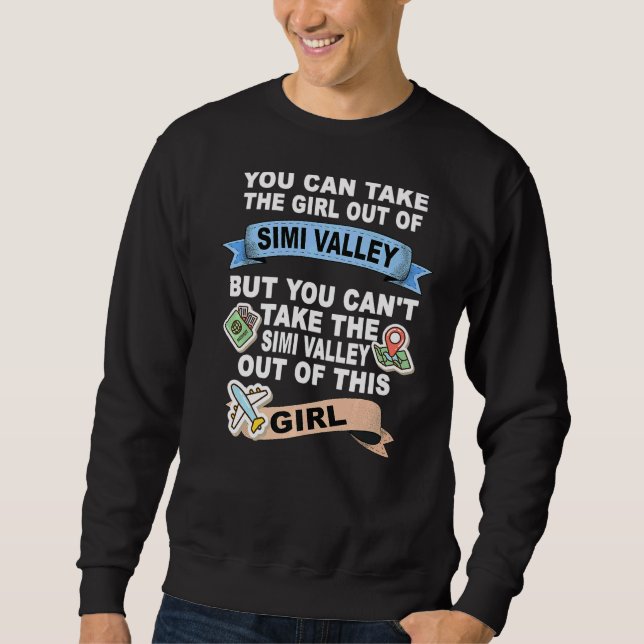 Girl from Simi Valley City Premium Sweatshirt (Front)