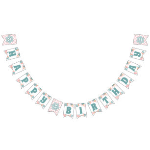 Girl Fun Retro Birthday Party Bunting