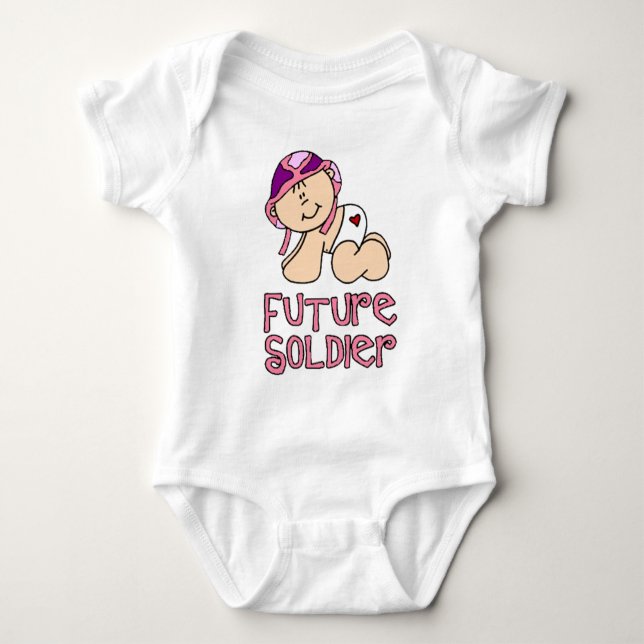 Girl future Soldier Baby Bodysuit (Front)