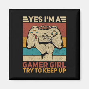 Girl Gaming Apparel Video Game Girls Outfit Girl G Magnet